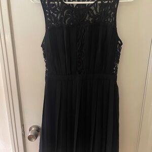 BCBG Elegant Black Lace Dress